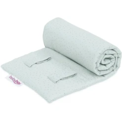 Babybay Protector Rejilla Cierre Rejilla Todos Los Modelos Menta Glitter Puntos Oro