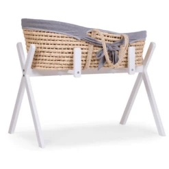 Childhome CHILD HOME Cesta De Mosaico De Hoja De Maíz Incl. Colchón Y Funda Gris -Cuidado Infantil Tienda child home cesta de mosaico de hoja de maiz incl colchon y funda gris a330507 3