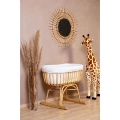 Childhome CHILD HOME Cuna De Ratán Con Funda De Jersey, Colchón Y Nido -Cuidado Infantil Tienda child home cuna de ratan con funda de jersey colchon y nido a326038 4