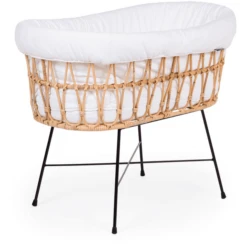 Childhome CHILD HOME Cuna Moisés De Ratán Patas Metálicas Con Colchón Y Nido -Cuidado Infantil Tienda child home cuna moises de ratan patas metalicas con colchon y nido a367074 2