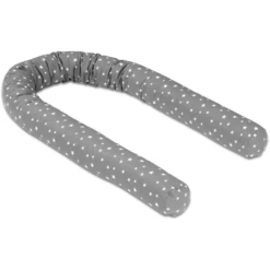 Dreamgood Protector Para Nido Jaspeado Gris Estrellas Blanco