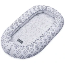 Emma & Noah Cuddle Nest Lozenges Azul