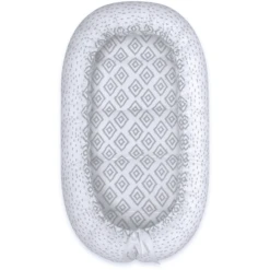 Emma & Noah Cuddle Nest Lozenges Grey -Cuidado Infantil Tienda emma amp noah cuddle nest lozenges grey a347301 3