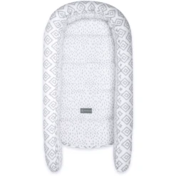 Emma & Noah Cuddle Nest Lozenges Grey -Cuidado Infantil Tienda emma amp noah cuddle nest lozenges grey a347301 4