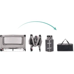 Fillikid Cuna De Viaje Paris Con Colchón Confort Gris Claro Melange -Cuidado Infantil Tienda fillikid cuna de viaje paris con colchon confort gris claro melange a299314 2