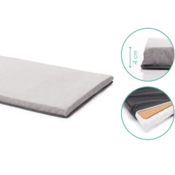 Fillikid Cuna De Viaje Paris Con Colchón Confort Gris Claro Melange -Cuidado Infantil Tienda fillikid cuna de viaje paris con colchon confort gris claro melange a299314 3