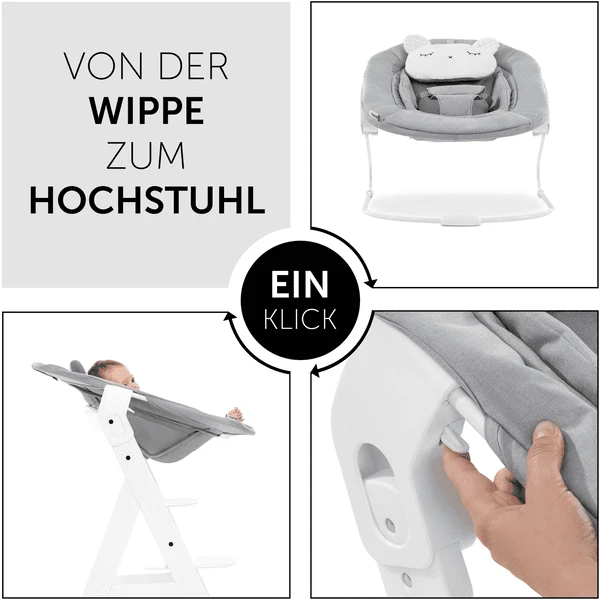 Hauck Hamaca Para Trona Alpha Bouncer 2en1 Pastel Bear Light Grey 7 Hauck Hamaca Para Trona Alpha Bouncer 2en1 Pastel Bear Light Grey - Image 5
