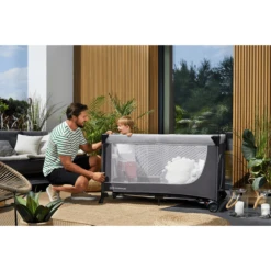 Cuidado Infantil Tienda -Cuidado Infantil Tienda kinderkraft cuna de viaje leody gris a384829 1