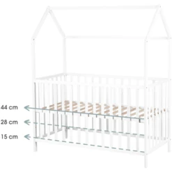 Kindsgard Cama Casa Lillehus 70 X 140 Cm Blanco -Cuidado Infantil Tienda kindsgard cama casa lillehus 70 x 140 cm blanco a337565 2