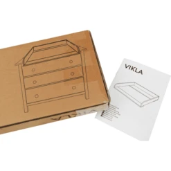 Kindsgard Cambiador Vikla Blanco Para IKEA Malm, Nordi Y Hemnes -Cuidado Infantil Tienda kindsgard cambiador vikla blanco para ikea malm nordi y hemnes a387529 4