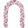 Nordic Coast Company Cojín Protector De Cuna Trenzado Trio Rosa/frambuesa/gris -Cuidado Infantil Tienda nordic coast company cojin protector de cuna trenzado trio rosa frambuesa gris a330887
