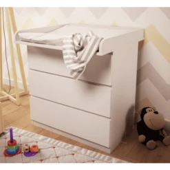 Polini Cambiador Infantil Para IKEA Malm Hemnes Y Nordli Blanco -Cuidado Infantil Tienda polini cambiador infantil para ikea malm hemnes y nordli blanco a375762 4