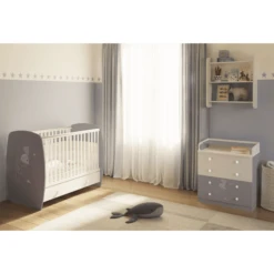 Polini Kids Mueble Cambiador French Amis 1580 Blanco-gris -Cuidado Infantil Tienda polini kids mueble cambiador french amis 1580 blanco gris a272382 2