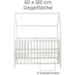 Roba Cama De Casa 60 X 120 Cm Blanca -Cuidado Infantil Tienda roba cama de casa 60 x 120 cm blanca a307703 3