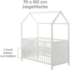 Roba Cuna En Forma De Casa 70 X 140 Cm Taupe -Cuidado Infantil Tienda roba cuna en forma de casa 70 x 140 cm taupe a307700 3