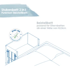 Roba Cuna Little Stars 3 En 1 Blanco 9 Roba Cuna Little Stars 3 En 1 Blanco -Cuidado Infantil Tienda roba cuna little stars 3 en 1 blanco a303907 2