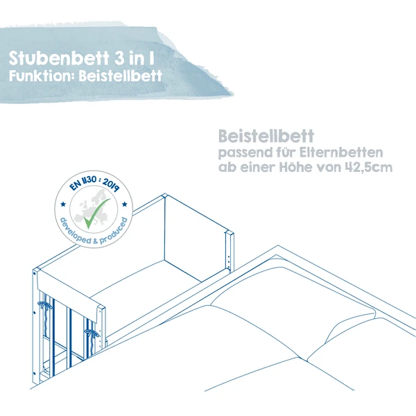 Roba Cuna Little Stars 3 En 1 Blanco 5 Roba Cuna Little Stars 3 En 1 Blanco - Image 3