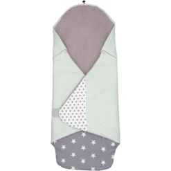 ULLENBOOM ® Manta De Envoltura Menta Gris 98 X 98 X 2 Cm