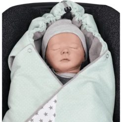 ULLENBOOM ® Manta De Envoltura Menta Gris 98 X 98 X 2 Cm -Cuidado Infantil Tienda ullenboom manta de envoltura menta gris 98 x 98 x 2 cm a293250 3