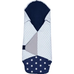 ULLENBOOM ® Manta Envuelta Azul Azul Claro Gris 98 X 98 X 2 Cm