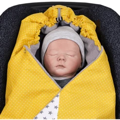 ULLENBOOM ® Manta Envuelta Elefante Amarillo 98 X 98 X 2 Cm -Cuidado Infantil Tienda ullenboom manta envuelta elefante amarillo 98 x 98 x 2 cm a293189 3