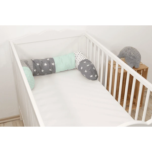 Ullenboom Protector Para Cuna Mint Grey 120 Cm 6 Ullenboom Protector Para Cuna Mint Grey 120 Cm - Image 4